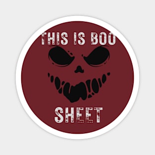 This Is Boo Sheet Ghost Retro Halloween Costume Magnet